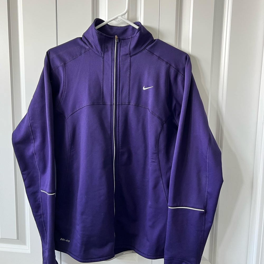 Nike Purple Performance Jacket With Reflective Tr… - image 1